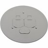 Newhouse Electric Electrical Box Cover, 1 Gang, Round, PVC 8100PVG